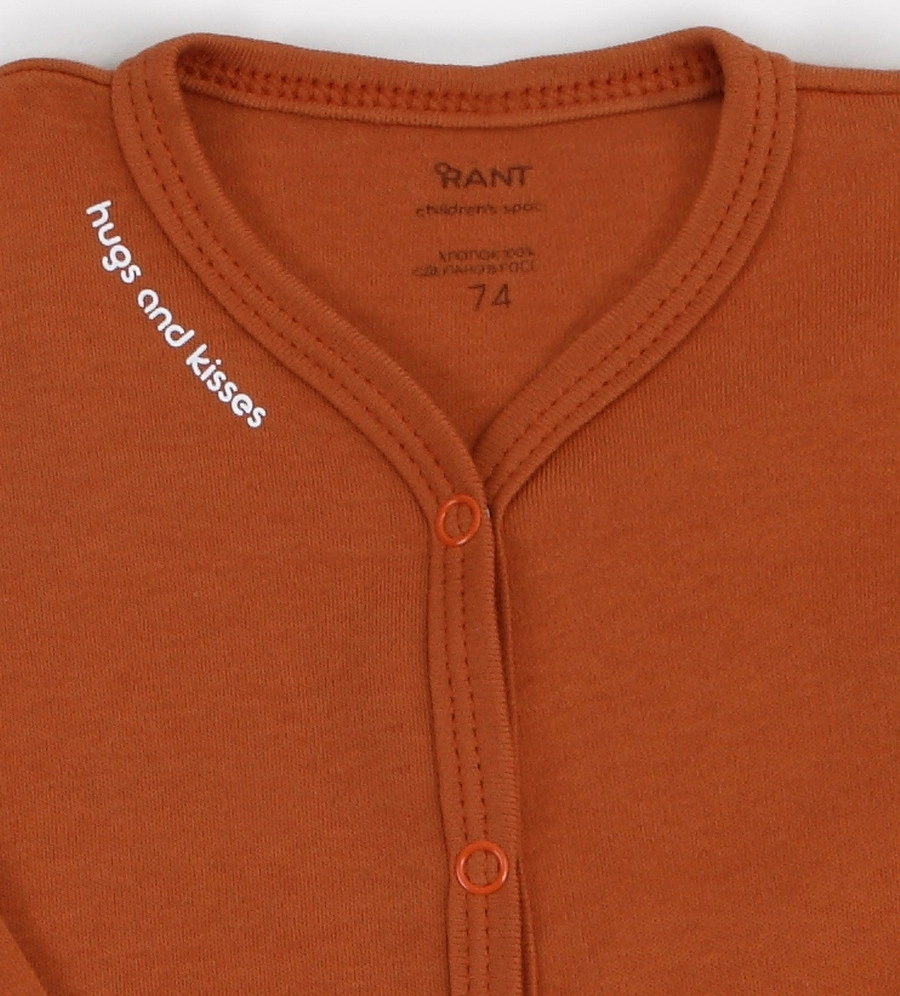 Комбинезон Rant Hugs and Kisses 2 шт 68 Curry Brown aog4xwj4be0p810sz4avmg9lc2bt6fp2