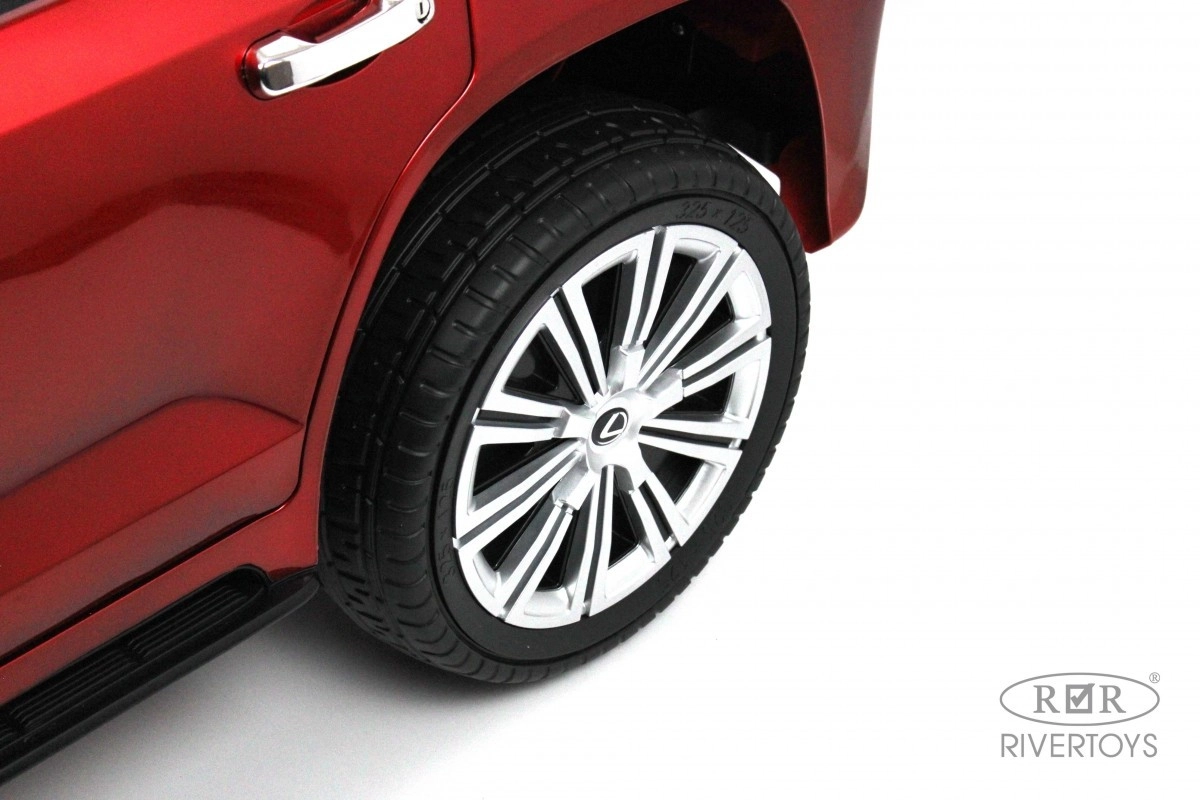 Детский электромобиль RiverToys Lexus LX570 Y555YY красный глянец 9k8x65hmgn76ndzrr881d2xx9msp54gl