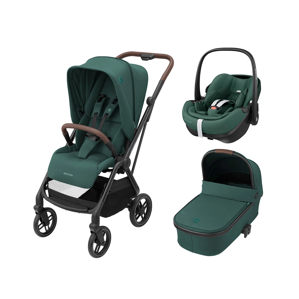 Коляска 3 в 1 Maxi-Cosi Leona Pebble 360 Pro Essential Green a112bdd948176503901062b6f0fd7348