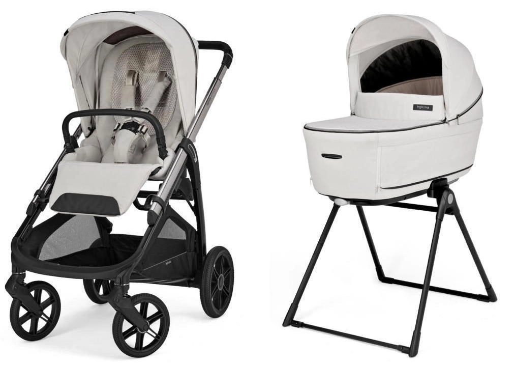 Коляска 2 в 1 Inglesina Aptica 2025 с подставкой под люльку Stand Up New (Opal Ivory)
