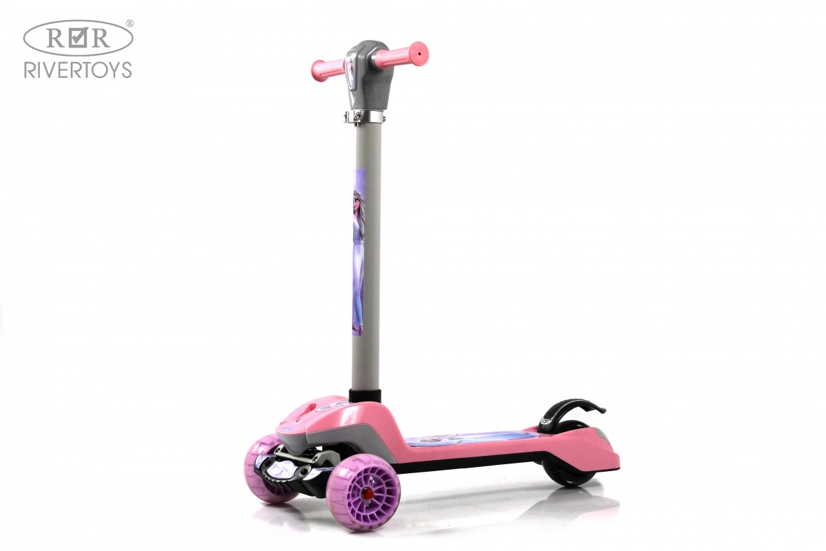 Детский самокат RiverToys HB-Q3 розовый owps8nop83aas69mj60pou1yjusnitph