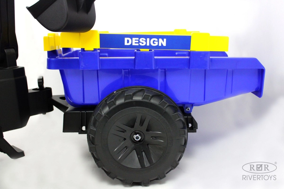 Детский электромобиль RiverToys экскаватор-погрузчик A777MP BLUE синий lre1tsh0sld52wq0uqbvhoe6zileq2ck