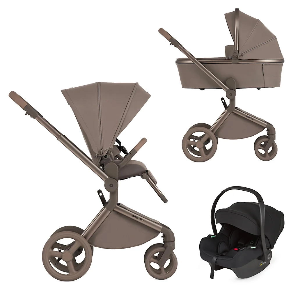 Коляска 3 в 1 ANEX Flo с адаптерами ((fl-03) Yuki)