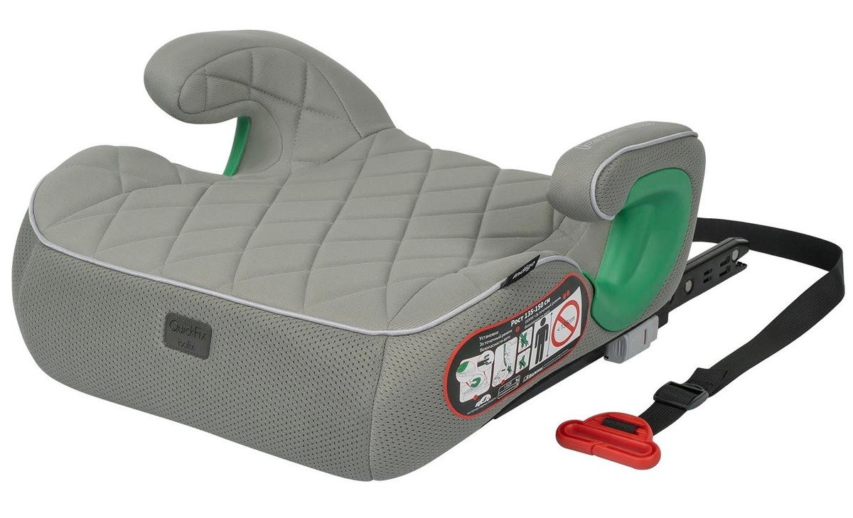 Автокресло Indigo QuickFix Isofix 22-36 кг (зеленый-зеленая сетка)