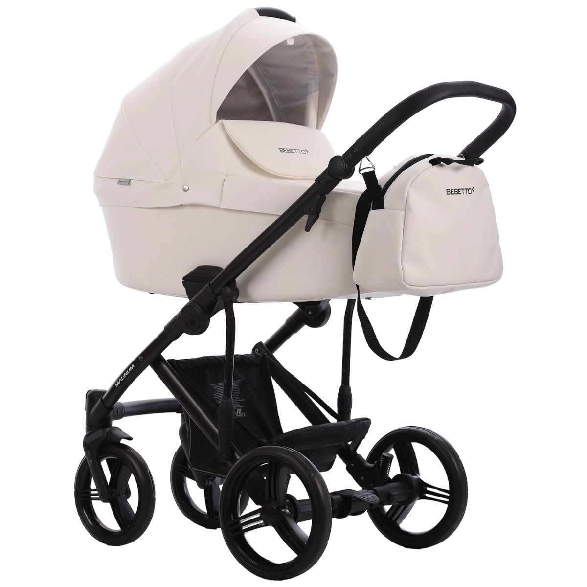 Коляска 2 в 1 Bebetto MAGNUM LIGHT PRO (Light pro 07 (белая кожа))