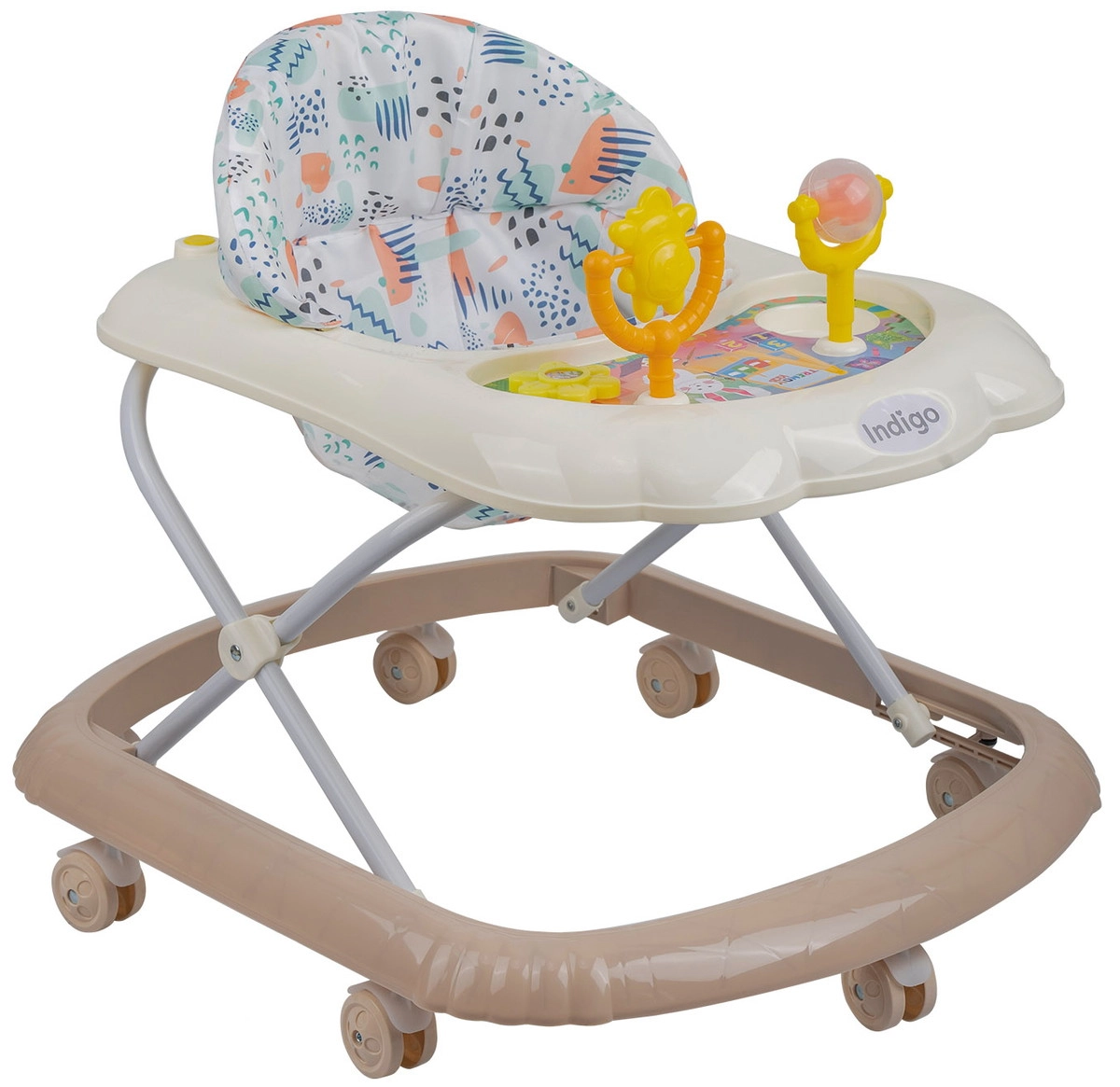 Детские ходунки Indigo Верный друг белый бежевый ddvco98qy3mxg3abj9ji1aw7hftdhidx