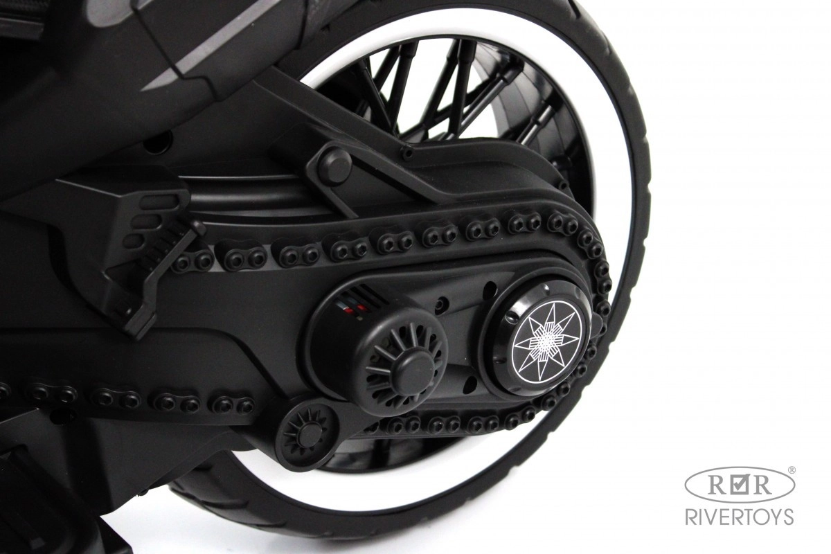 Детский электромотоцикл RiverToys М009БХ серый j5gwf68qnnl1drjtank92wqlql774si7