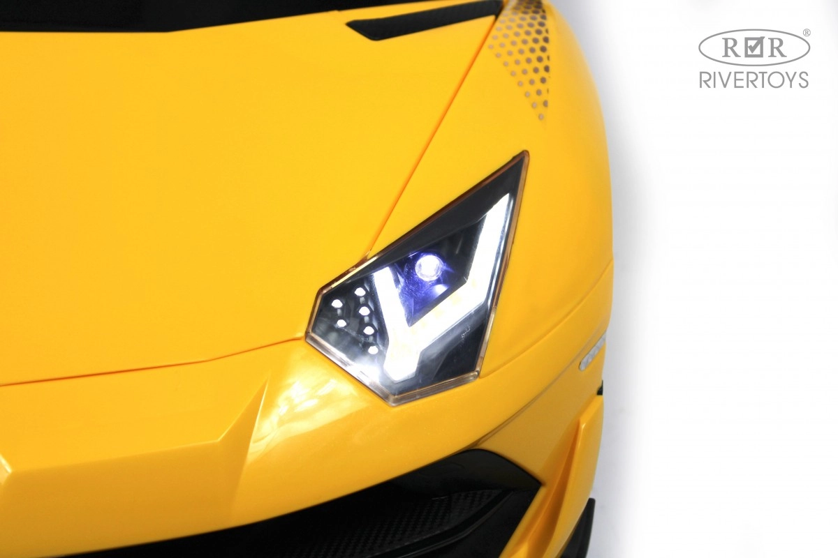 Детский электромобиль RiverToys K888PX желтый wgm6q096pksxghb8949rrrzd0johf382