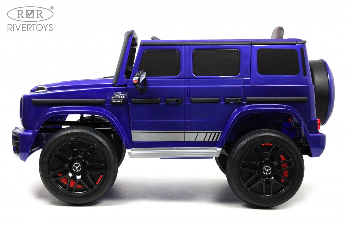 Детский электромобиль RiverToys Mercedes-AMG G63 K999KK синий глянец rteuhdkjrnqro2pmngq4bixsetowj918