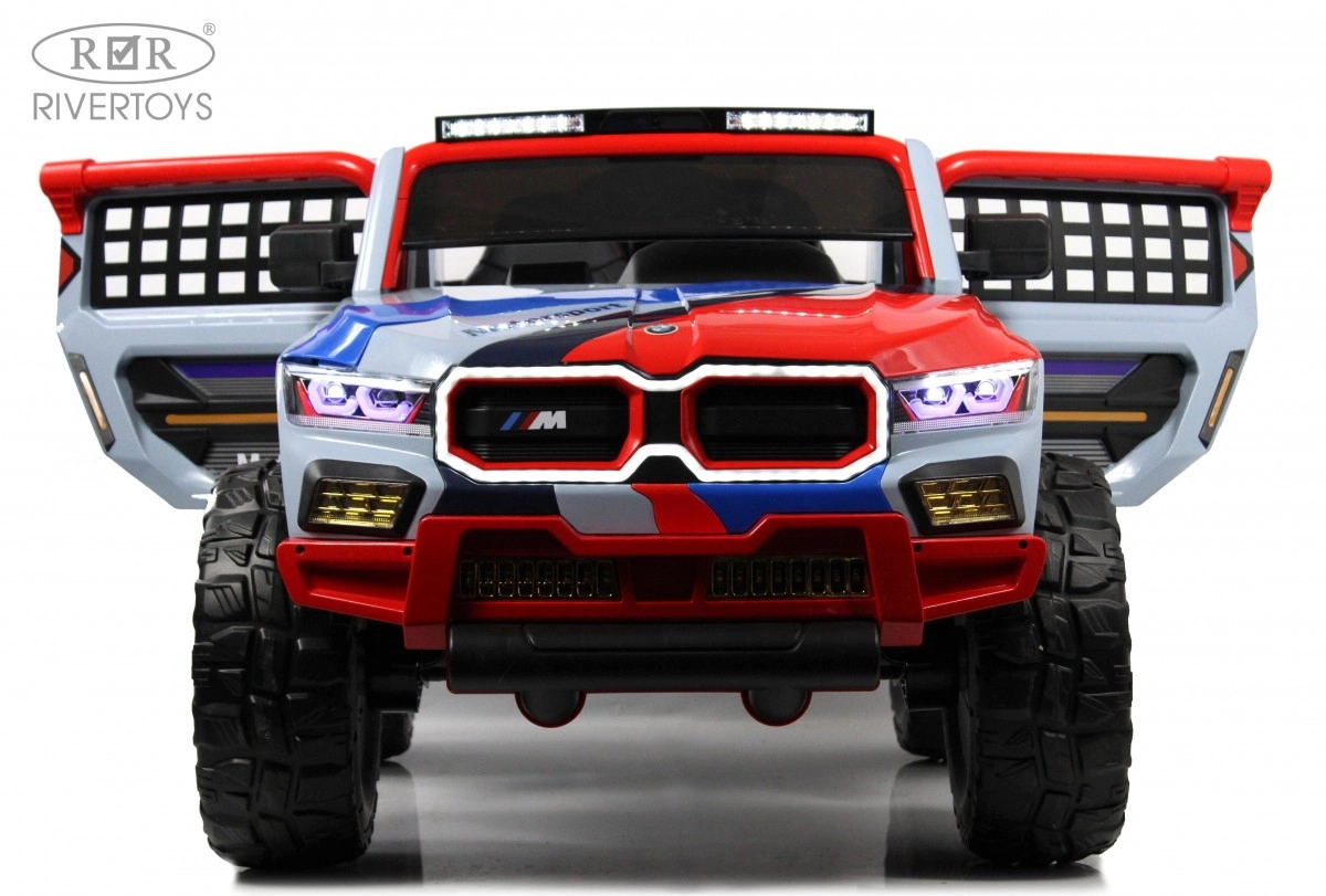Детский электромобиль RiverToys K007AM синий f82cx93fg3jovbqvwlhjl091ost5vtpt