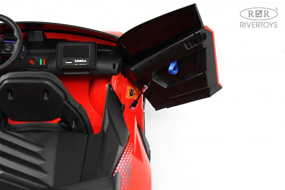 Детский электромобиль RiverToys K999PX красный 2cgzbua6qnzzzda8ty9n85zpcqar1hw3