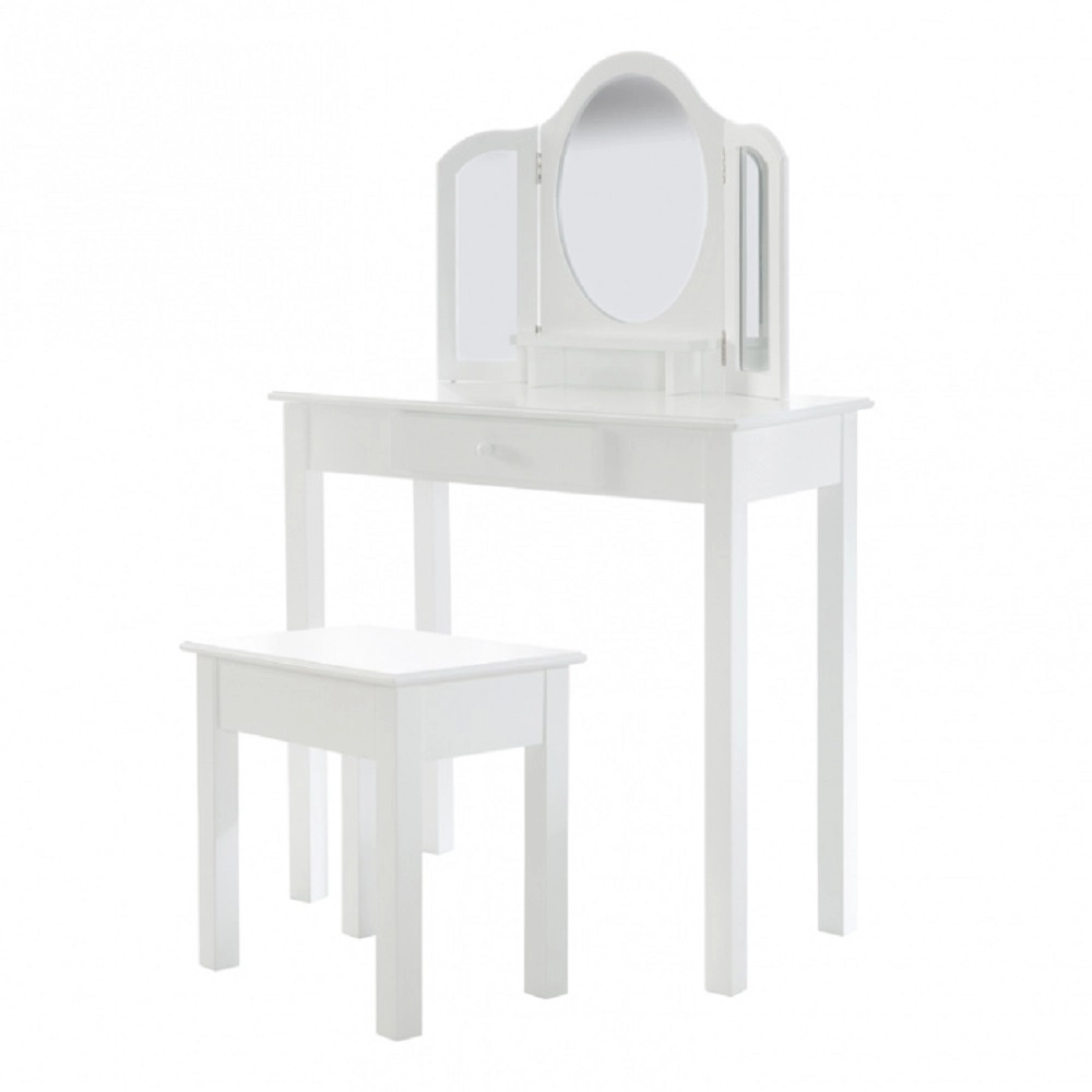 Детское трюмо с табуретом ROBA Белый 108130954-detskoe-tryumo-s-taburetom-roba-belii