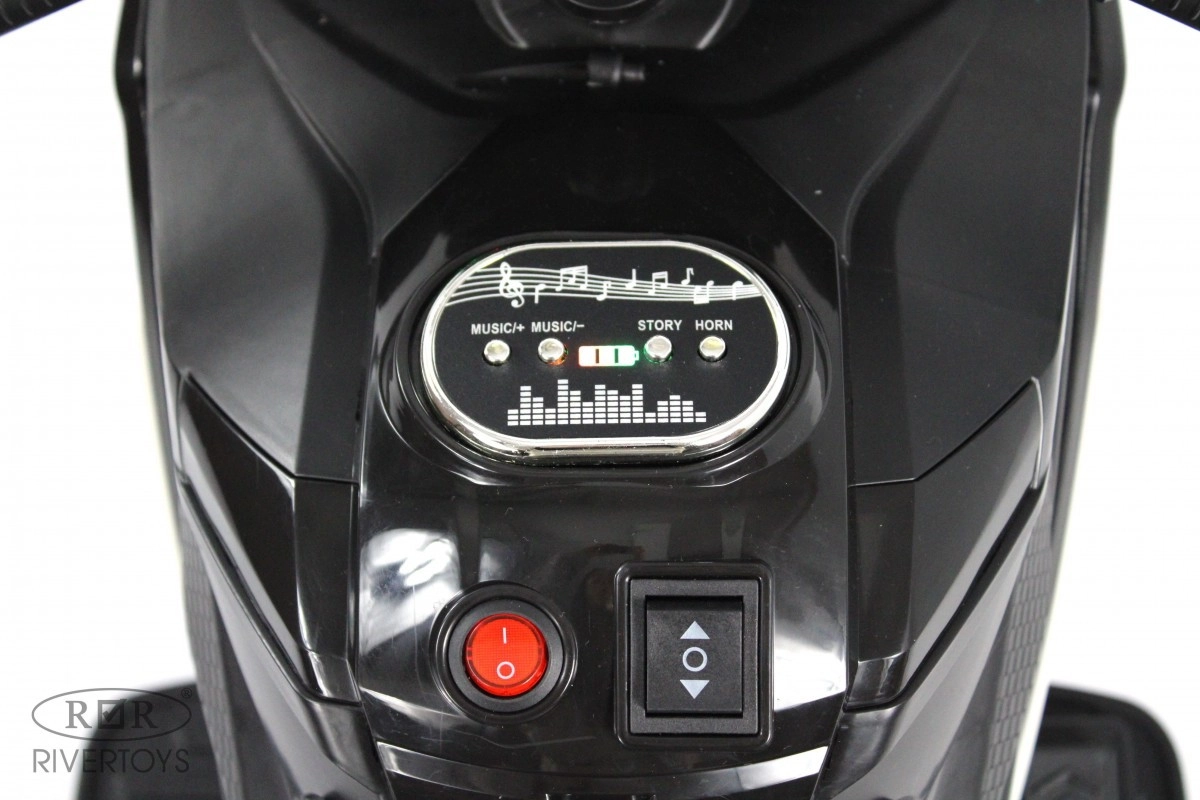 Детский электротрицикл RiverToys K002PX-A черный 9qu3d7gaqrhxa0ly09mj1jo31535lg61