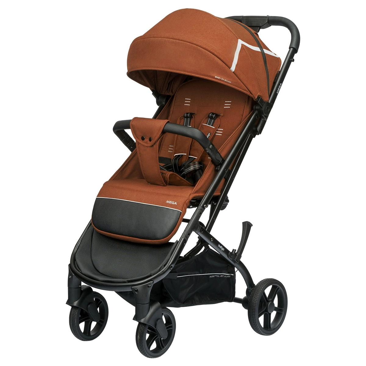 Прогулочная коляска INDIGO MEGA терракот akal7f22zfox1d9xx24oq99k7don056b