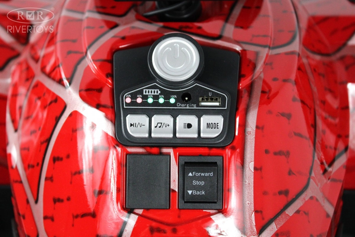 Детский электромобиль RiverToys X999XX красный спайдер ro07qmah1zsn4ot5szx55jlua34xx6nb