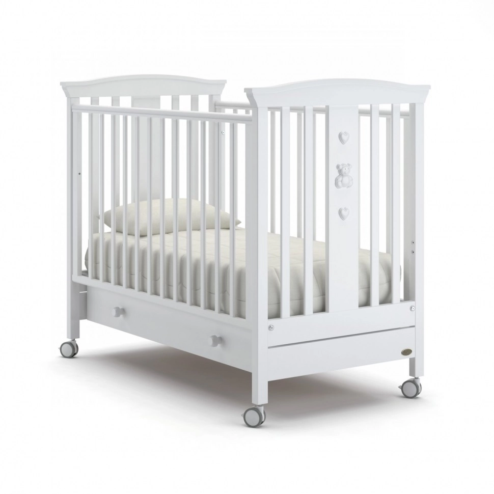 Детская кроватка Erbesi Jolie белый 0c5049a6c6186fe20b732fab2e81b49b
