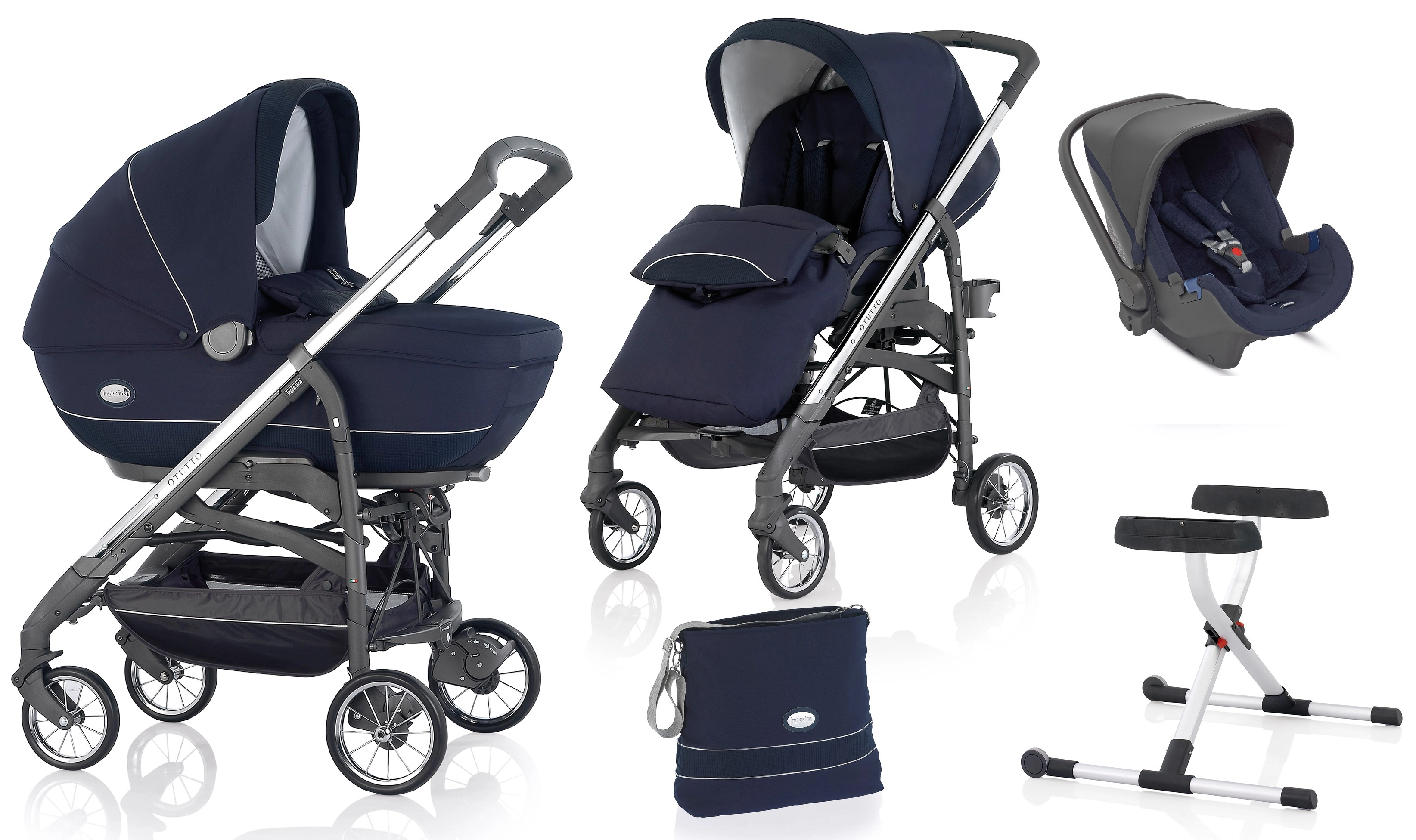 Коляска 3 в 1 Inglesina Otutto Deluxe System Marina (шасси Slate) c2669341b01b71d575bd1dd0b8d130fe