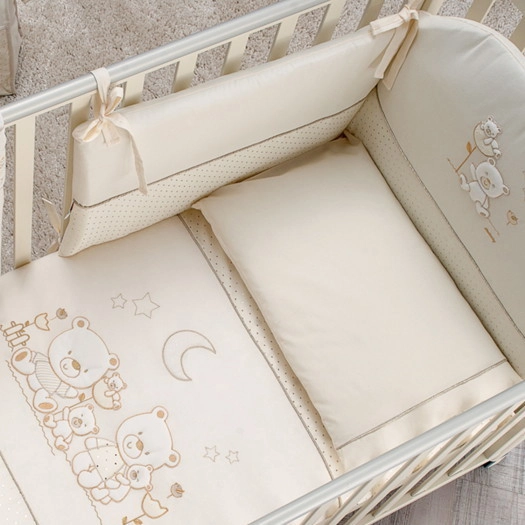 Комплект белья из 5-и предметов Italbaby Happy Family крем rzpk08gg5ciyt3m9eml1ymhjxt7vwcjq