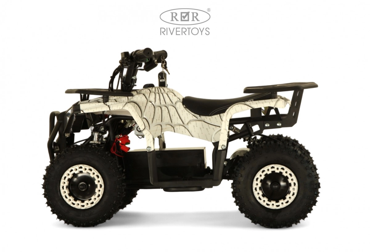 Детский электроквадроцикл RiverToys MIKA белый Spider xo9cjnxnszv5jtktnswtlu1puyz0906m