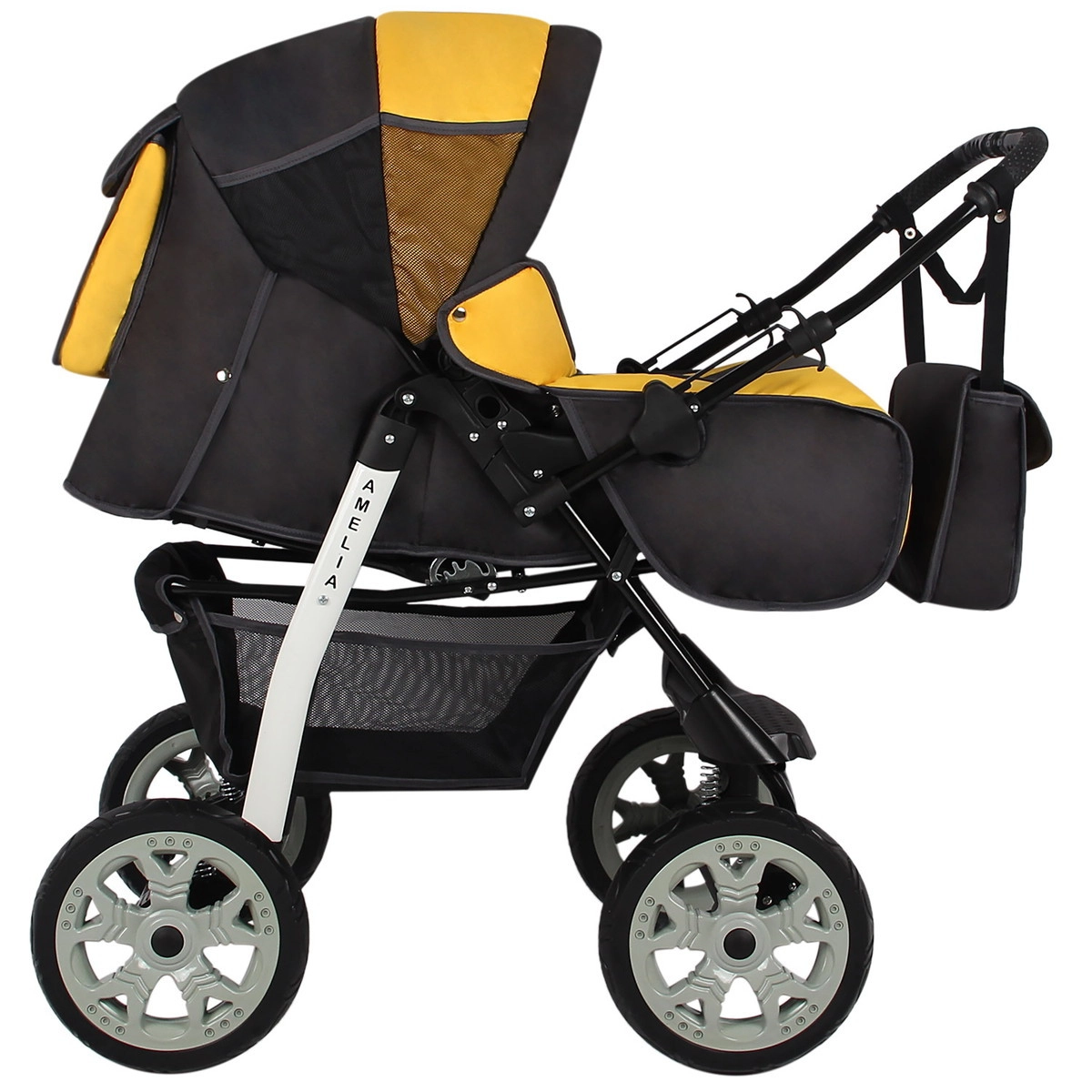Прогулочная коляска Alis AMELIA I  серый+желтый vnju4lzdcp3eoq41h489ikt137mcpo8v
