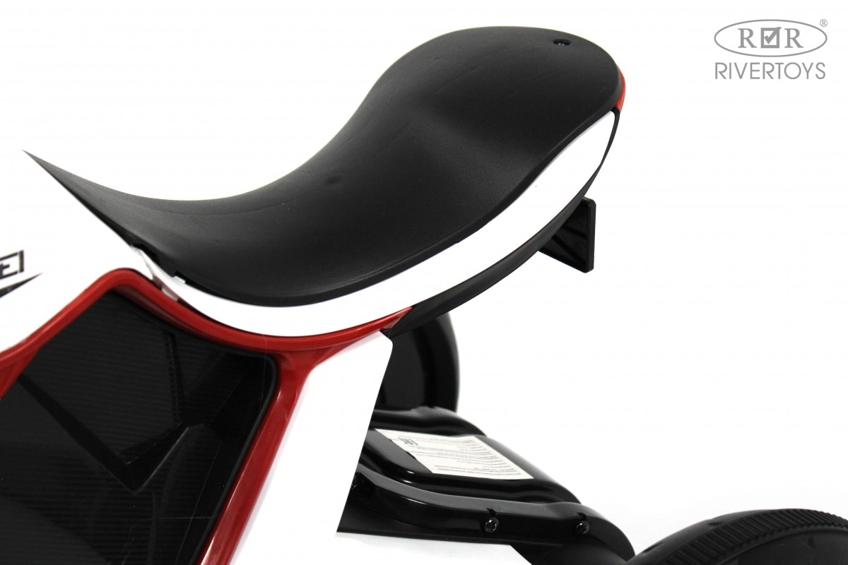 Детский электромотоцикл RiverToys G004GG белый r0ylg7fbhwezv1pcbwd3zqbdvkex3ho8