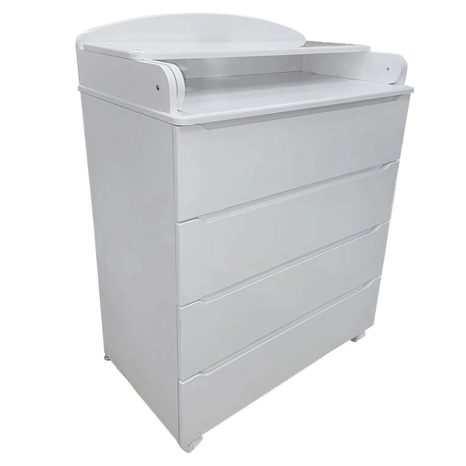 Комод Indigo Style 800/4 с широким пеленальным столиком, МДФ Белый-белый 68ea1d6e645ce61ea2c00edb22c14688