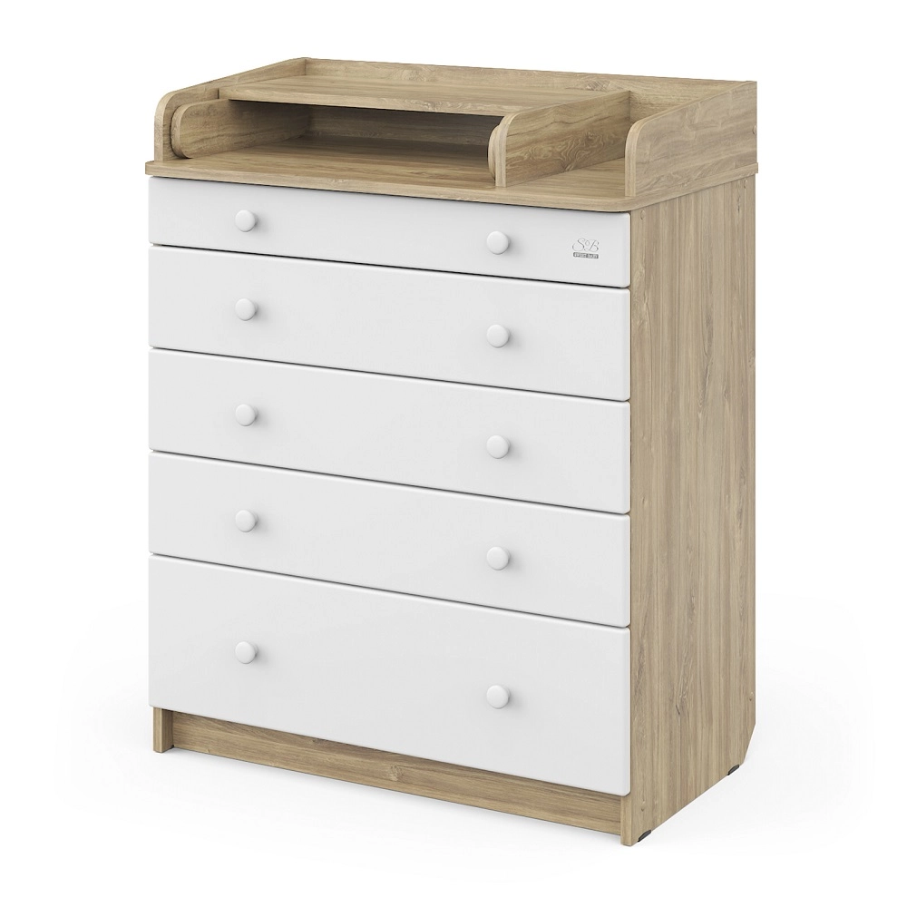 Пеленальный комод Sweet Baby Marsala Дуб канзас/Белый 108135281-pelenalnii-komod-sweet-baby-marsala-dub-kanzasbelii