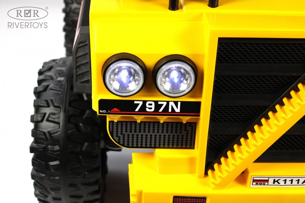 Детский электромобиль RiverToys K111AM жёлтый 924e6d8rcf434fda8kmridaab1wfd0t7