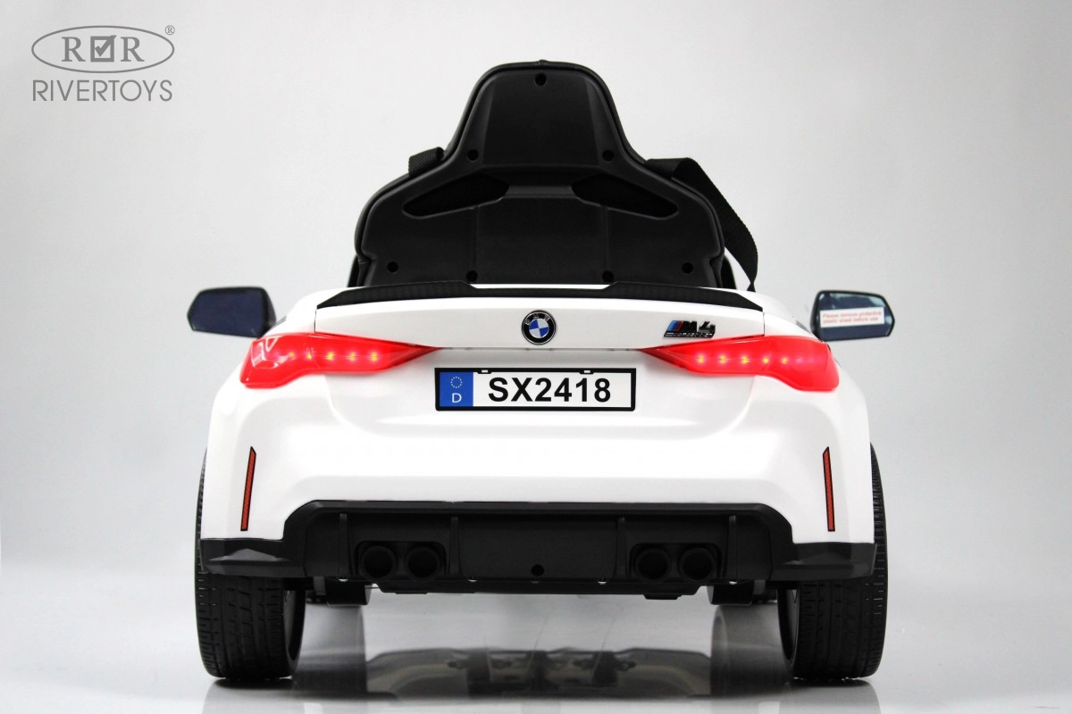 Детский электромобиль RiverToys BMW M4 A004AA белый uzh62vd0zlcyllmud4ujebwplbb5x4rj