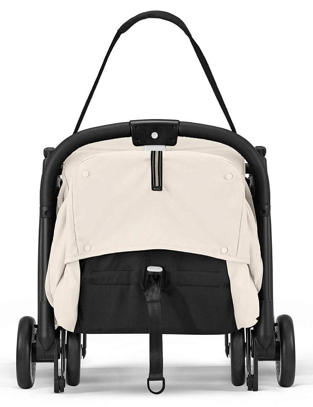 Прогулочная коляска Cybex Orfeo BLK Canvas White с дождевиком и бампером6