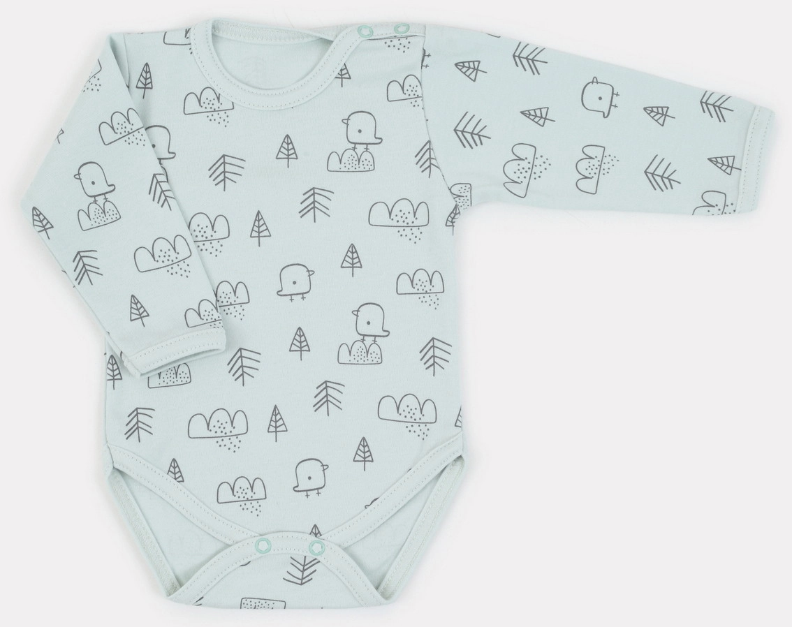 Боди MowBaby Birds с длинным рукавом 3-шт 6182 68 Blue wdvsbki09h7bllfxgcxdllz2k72rofc5
