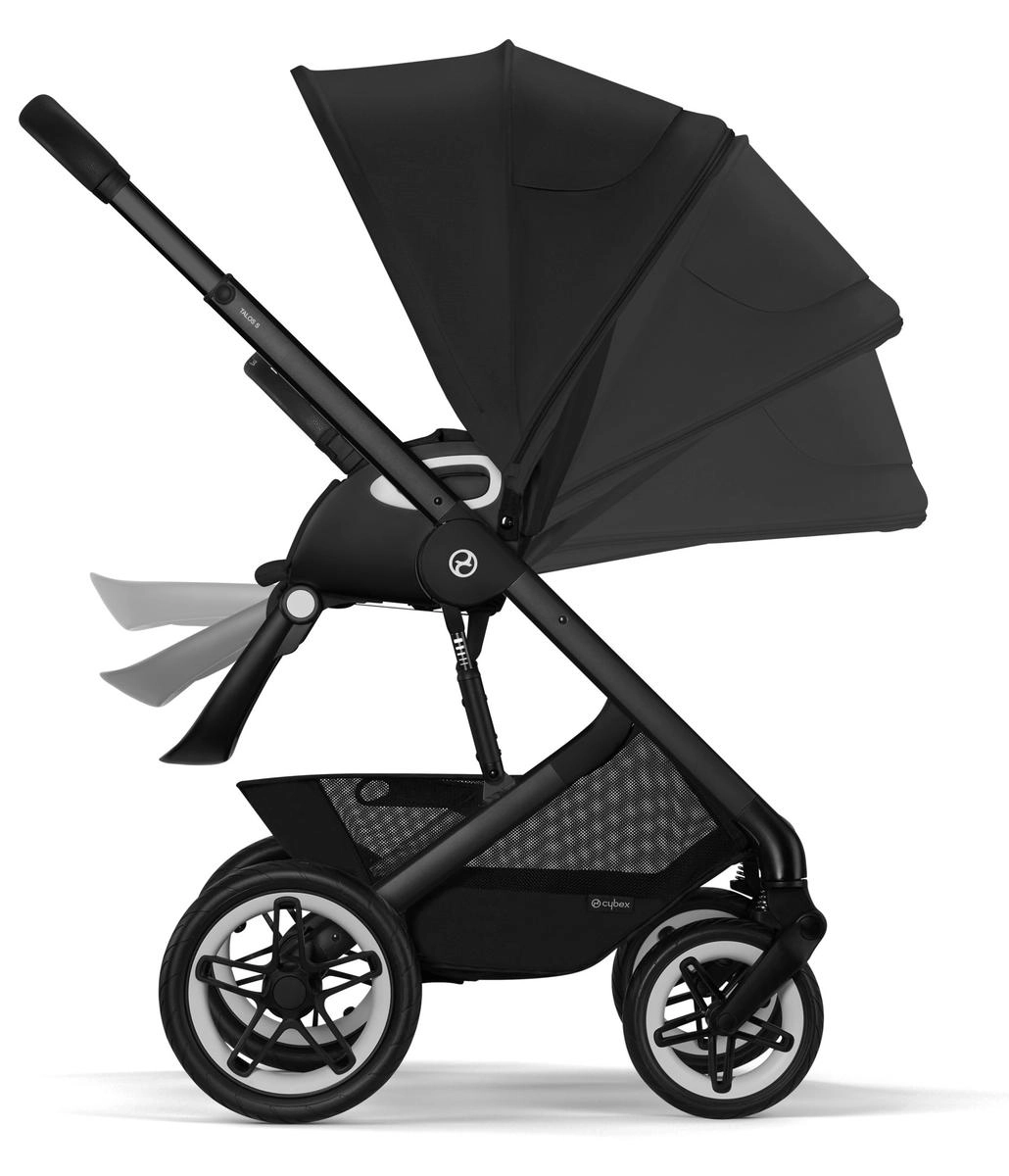 Коляска 2 в 1 Cybex Talos S Lux BLK Moon Black с дождевиком прогулочного блока 3oadyvdo5dp5uay30og5k2ersvpiymeu