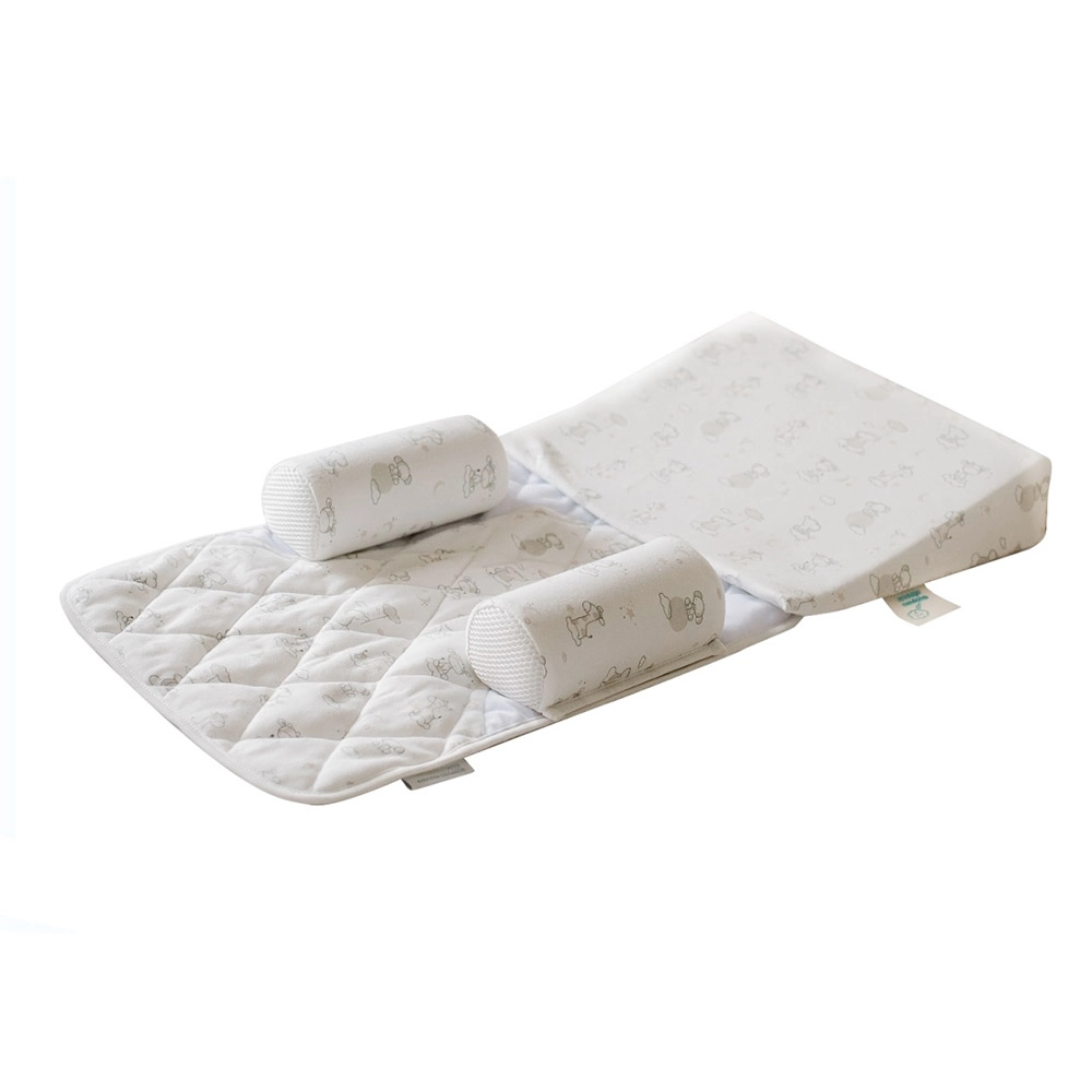 Подушка-позиционер Фабрика облаков для новорожденных 3 в 1 (Белая)