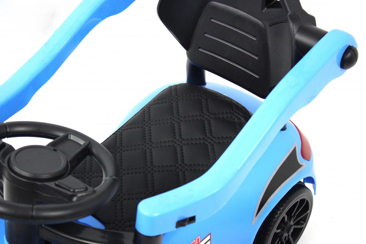 Детский толокар RiverToys F001FF-P с родительской ручкой синий lkmp37sv3tde15emhq039famvk0ioqxy