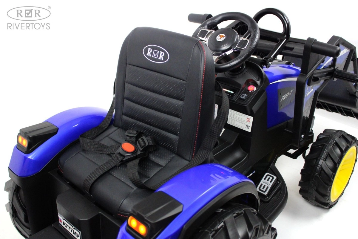 Детский электромобиль RiverToys экскаватор-погрузчик A777MP BLUE синий 39rjt4opf5t56jo0dmx5nw359i7s6e2r