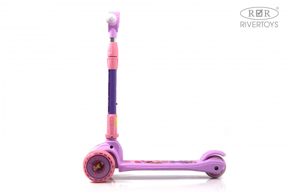 Детский самокат RiverToys HB-103 фиолетовый 0a2spynuqmkgqjsrld47p420cg22aih7