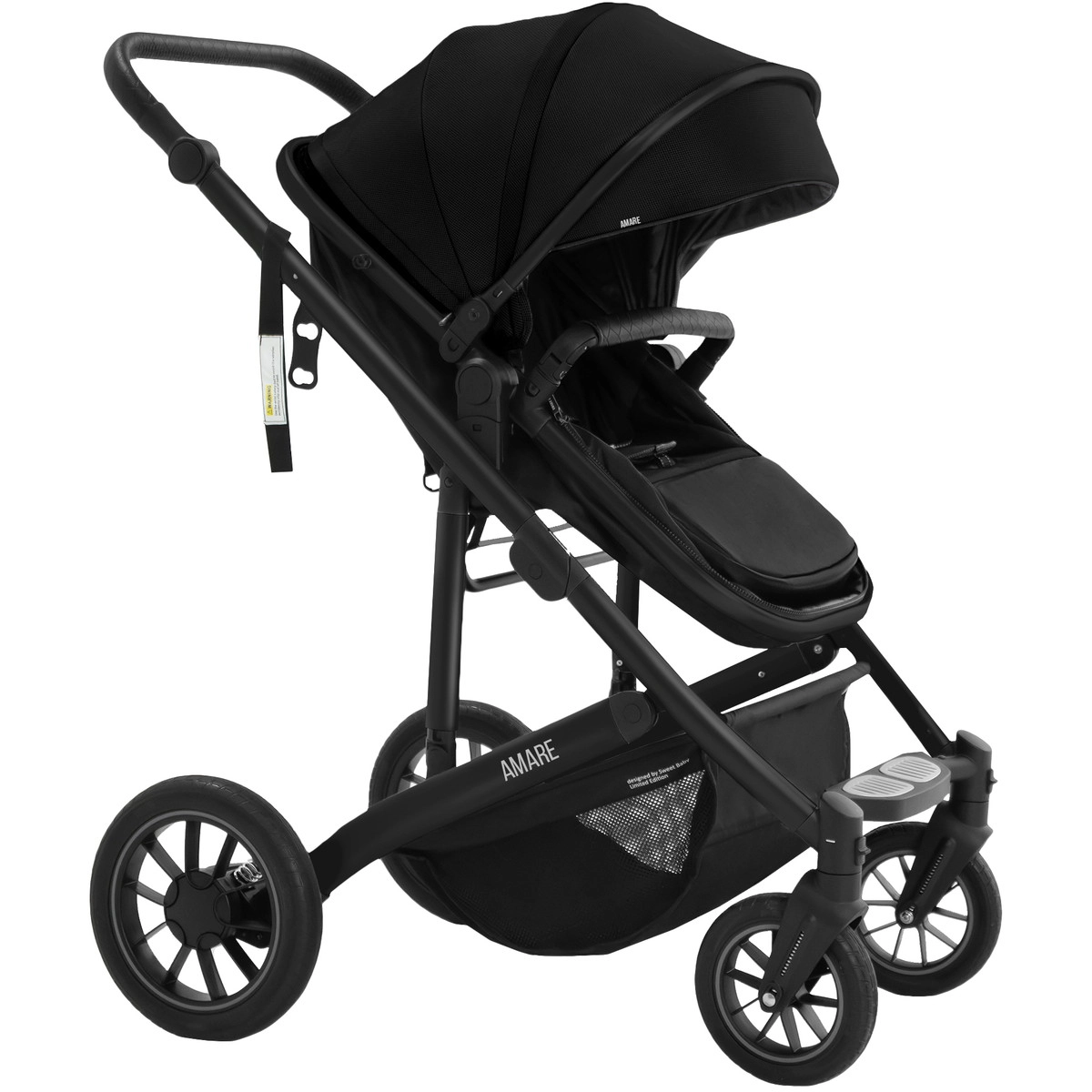 Коляска-трансформер 2 в 1 Sweet Baby Amare GL Black j7f457a4y3z0227b7aihuroadkw58ttv