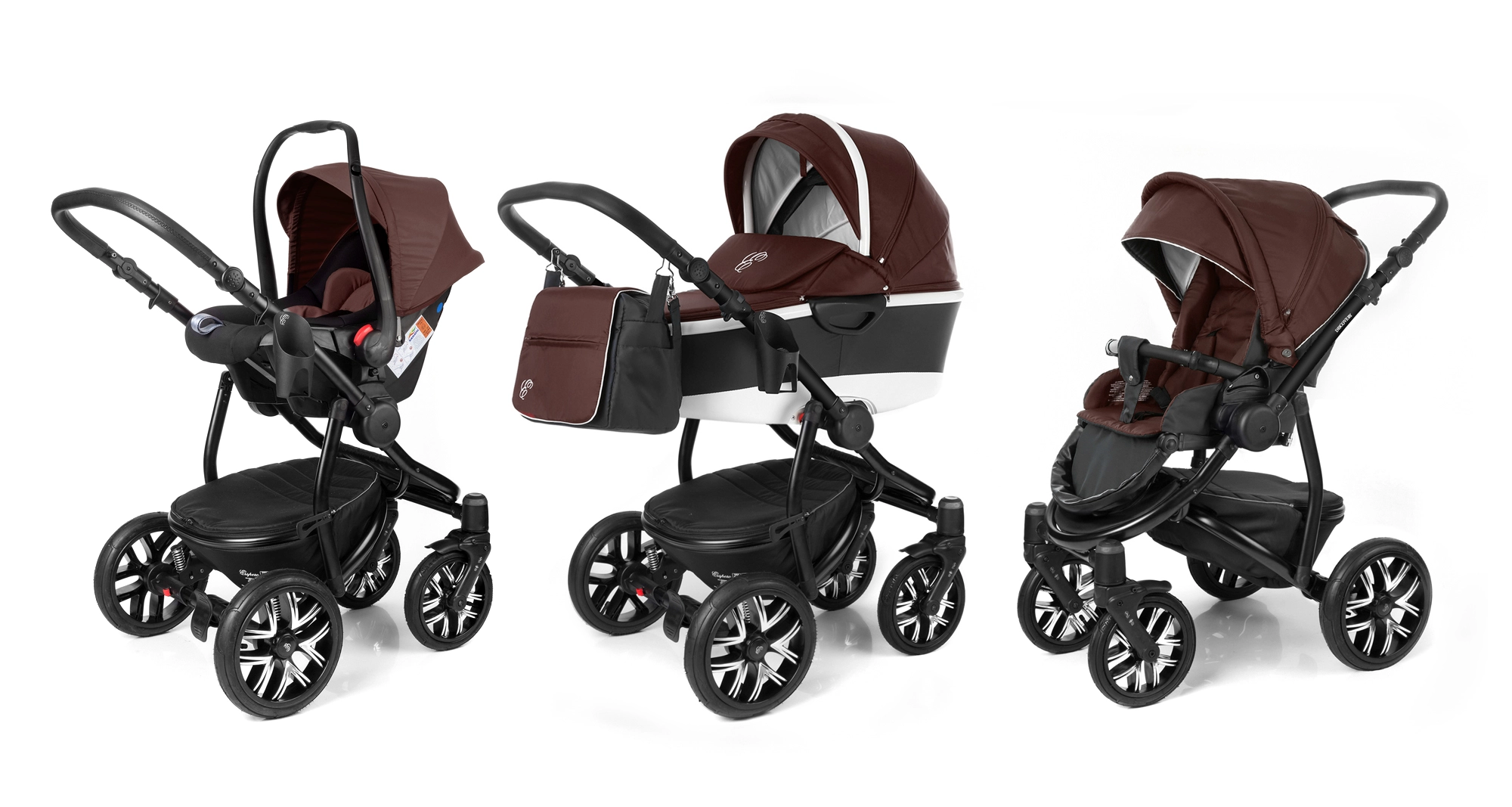 Коляска 3 в 1 Esspero Discovery Alu (шасси Black) Brown b1083b9aaf03d17958d7365031c9e092