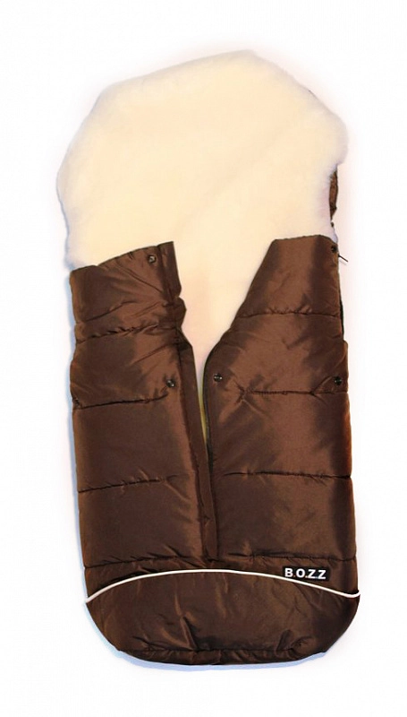 Зимний конверт BOZZ из стриженой овчины 60-154-13 Коричневый/Белый 9d017afa03771f4b1c5ea2d72e3d6e99