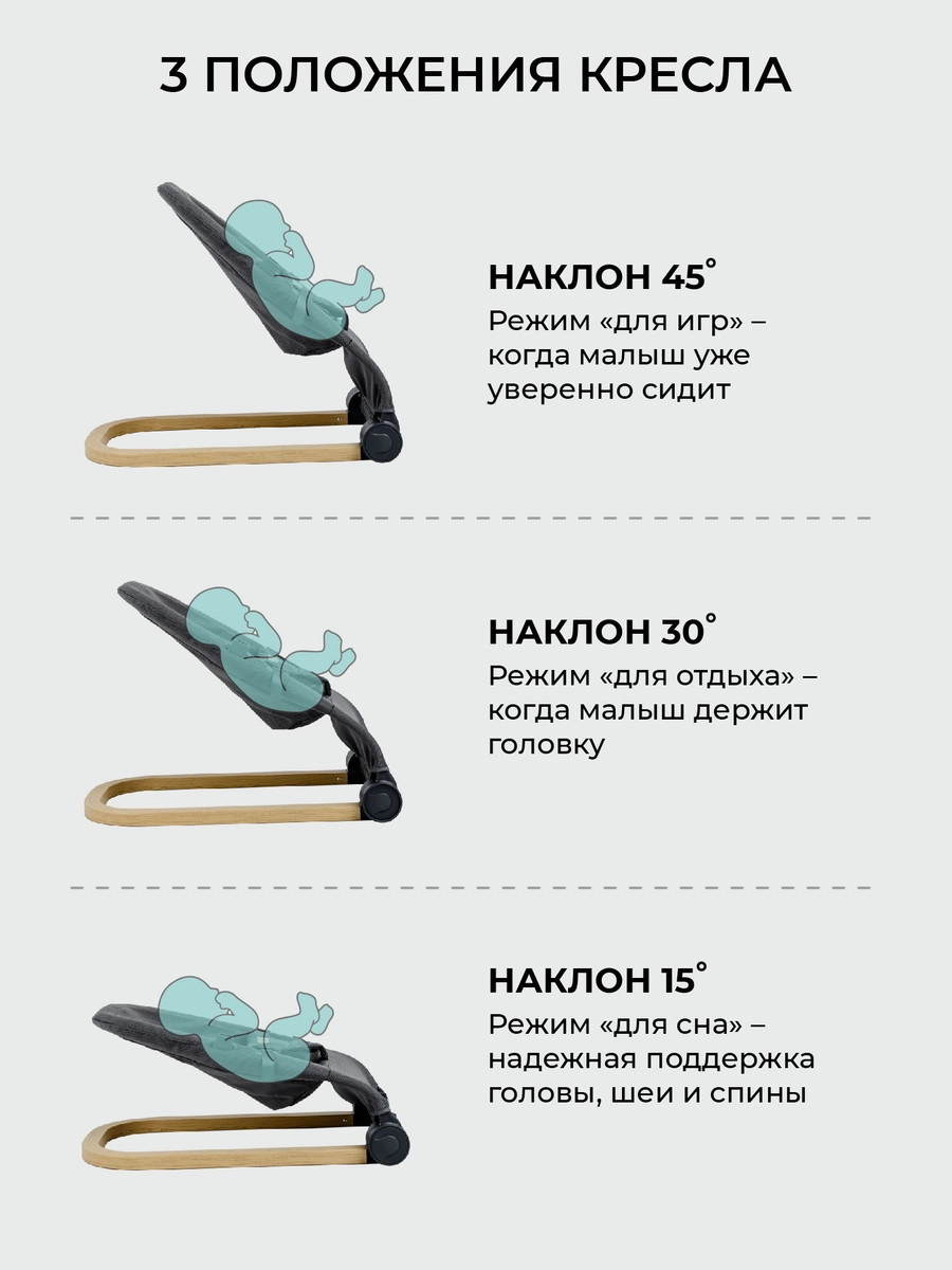 Шезлонг Amarobaby Baby relax Серый 67gxq42fr8bahe61mpe7c6wepzbxcplu