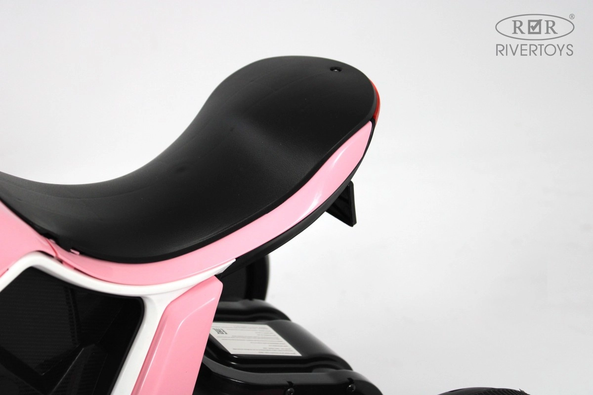 Детский электромотоцикл RiverToys G004GG розовый uylk34bm3zcfyi7tiip2gtbadapvr7bd