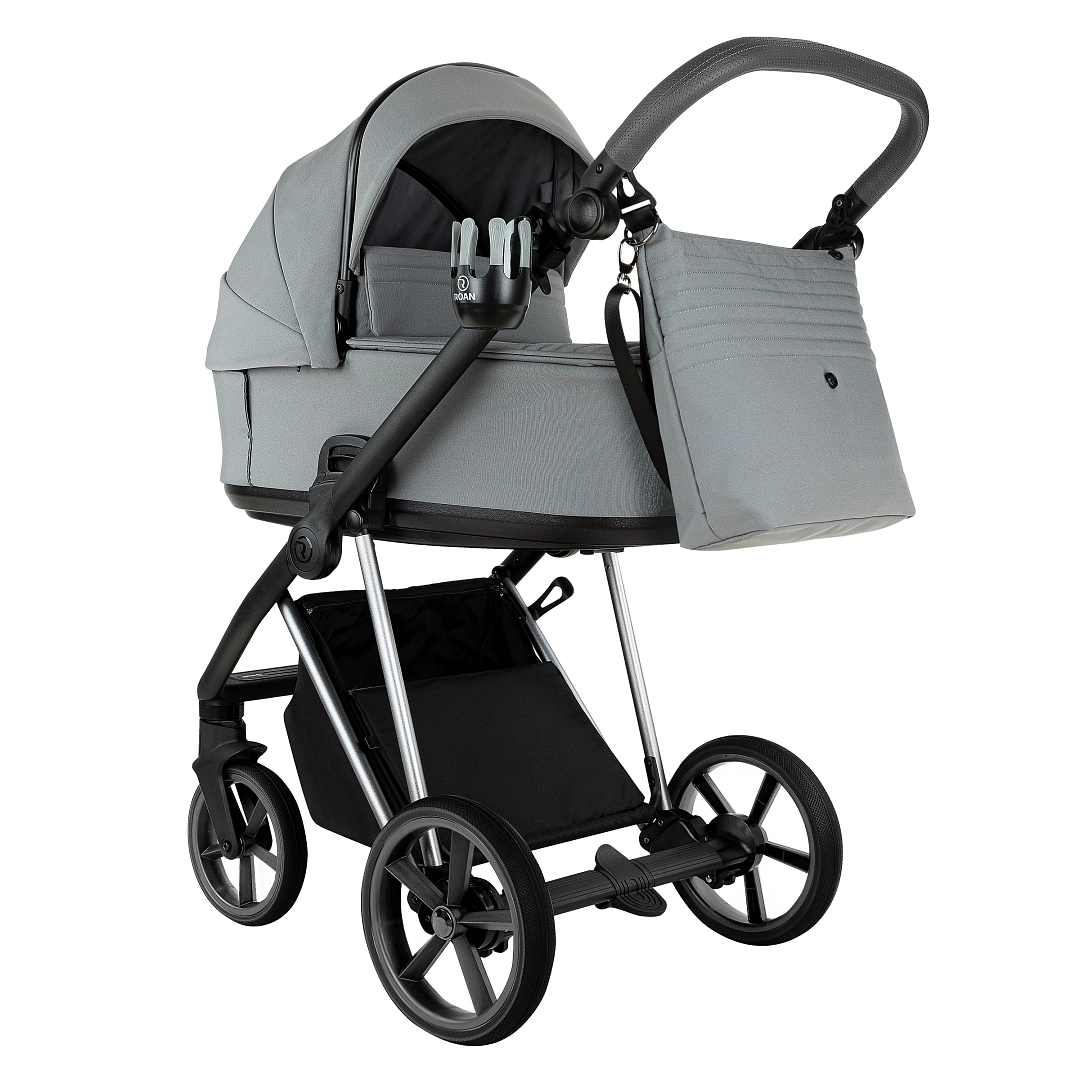 Коляска 2 в 1 Roan Sol Vintage Luxury (Blue Tea/Blue Tea/руч.Grey)