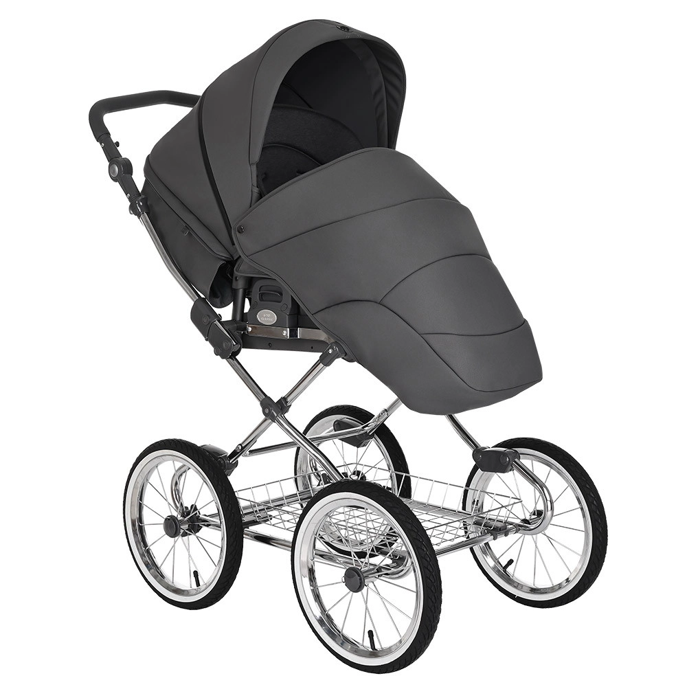 Коляска 2 в 1 Roan Bass Next Classic, d14 Steel Grey/Chrome//руч.Серый 4vjl9t2pugonhmp7a9bsyunpatwvo4at