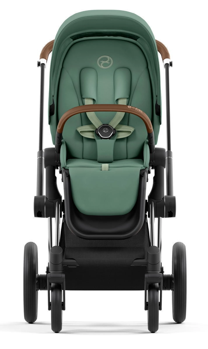 Коляска 2 в 1 Cybex Priam IV (шасси Chrome Brown) Leaf Green 9j8x5bsk1urax3hrr8j7mnh1s7le4vjd