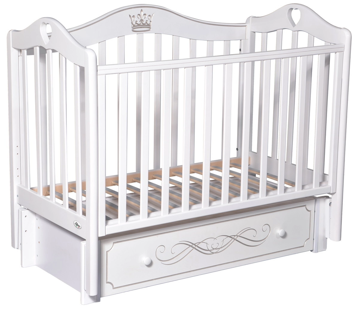 Детская кроватка Oliver Domenica Elite с универсальным маятником белый cudhnnumigb4tnrsj91boj4r9uppsf4j