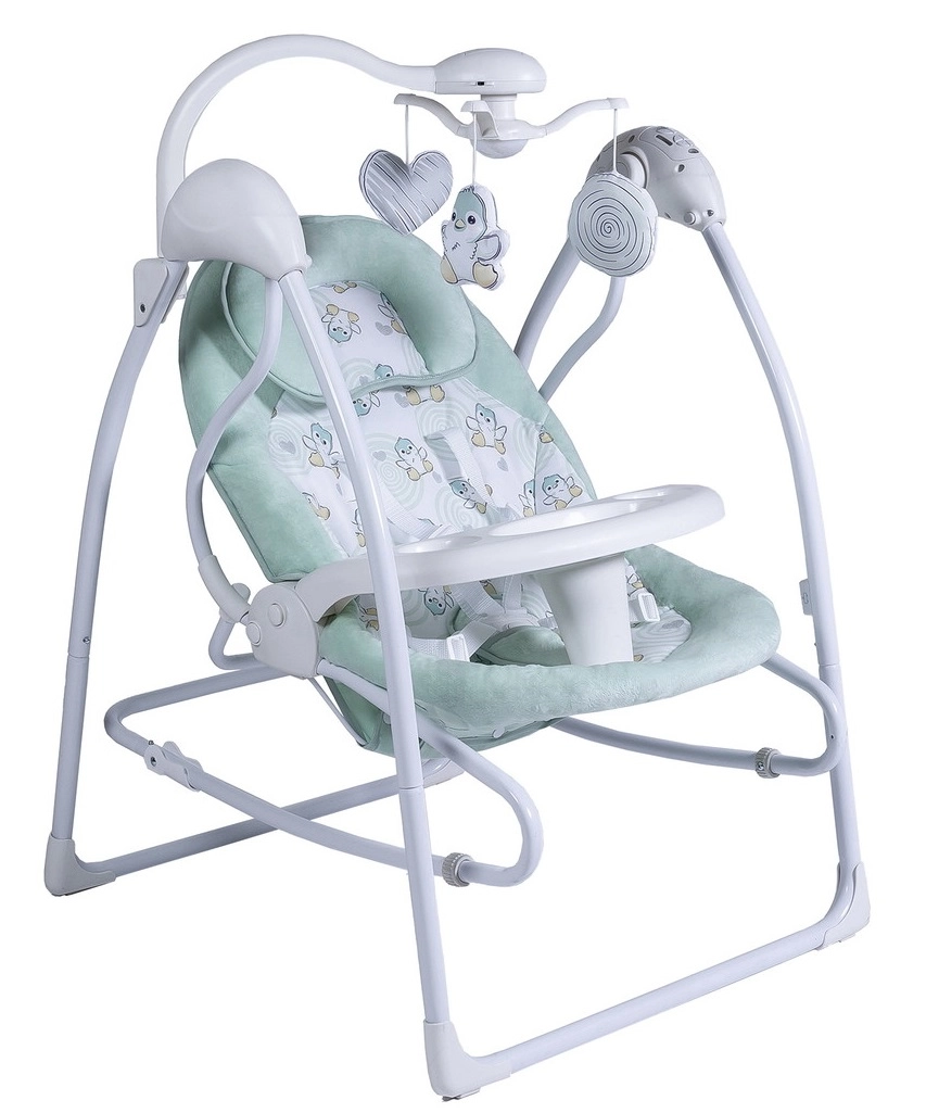 Электрокачели Sweet Baby Pure Pinguino 2 в 1 green lu8vhmw25ev2do95j5knsazdb17w41g1