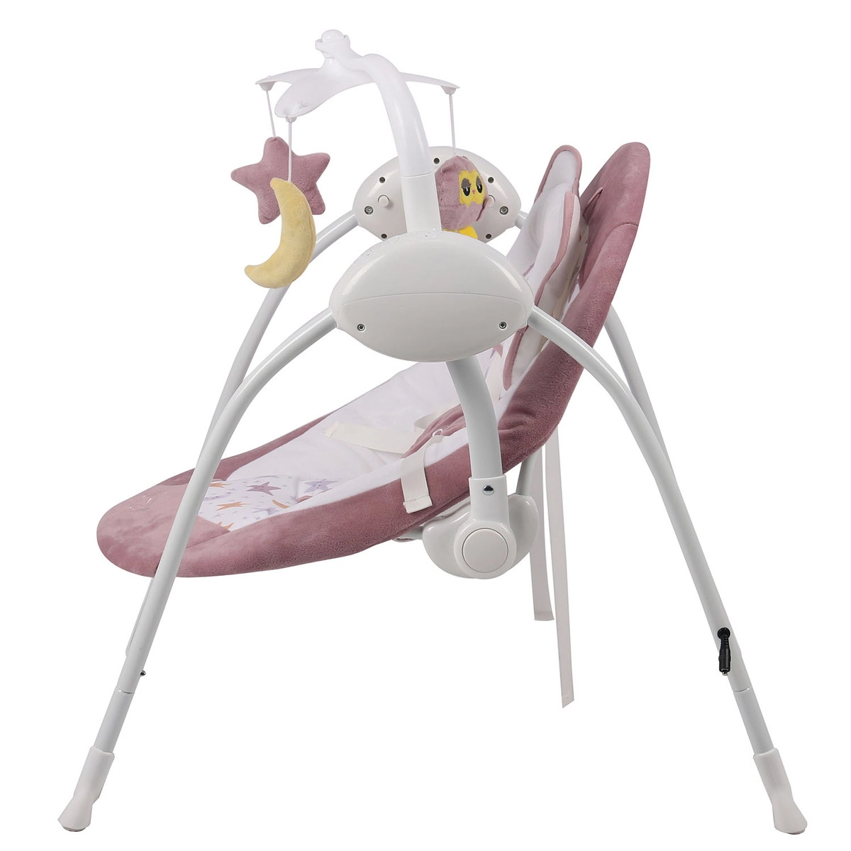 Электрокачели Indigo STAR (0-9 кг), с адаптером, п/у, 12 мел.,5 скоростей,москитка Розовый 1ie9az1vmacei6abmxcss86etzx3n2gf