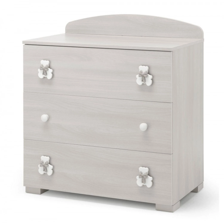 Тумба Erbesi Dudu 3 ящика (Серый отбелённый)