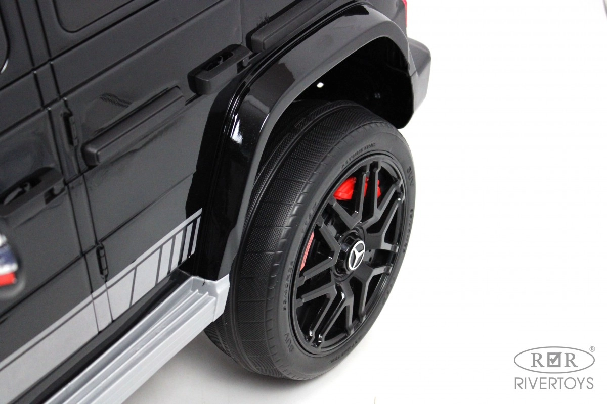 Детский электромобиль RiverToys Mercedes-AMG G63 4WD K999KK черный глянец b51lh2ojtpm5liqqa06vl3njljn1ttj5