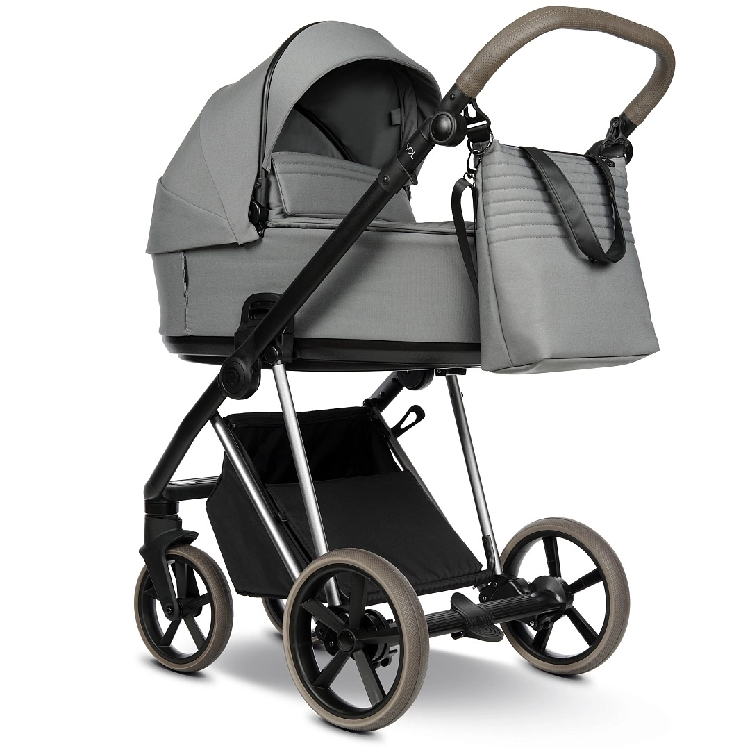 Коляска 2 в 1 Roan Sol Vintage Luxury (Blue Tea/Blue Tea/руч.Cappuccino)